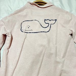 LIGHT PINK VINEYARD VINES HALF ZIP